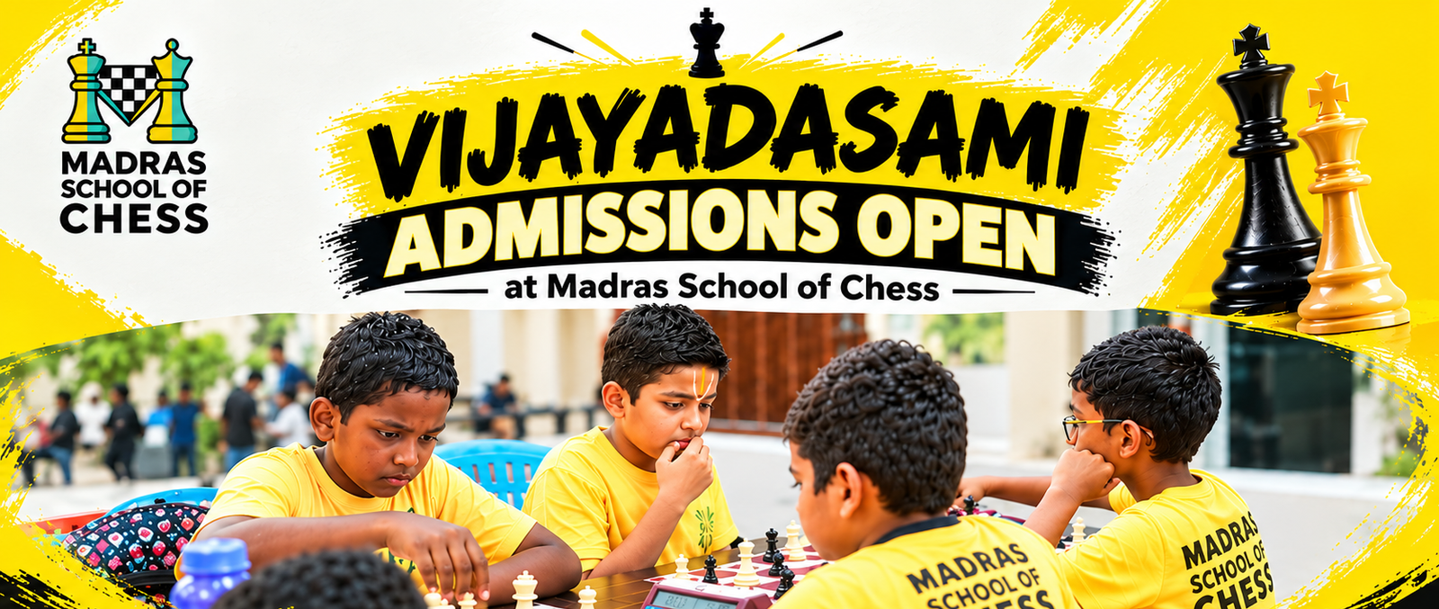
                Vijayadashami Special Admissions Open at Madras School of Chess – Join the Best Chess Academy in Chennai